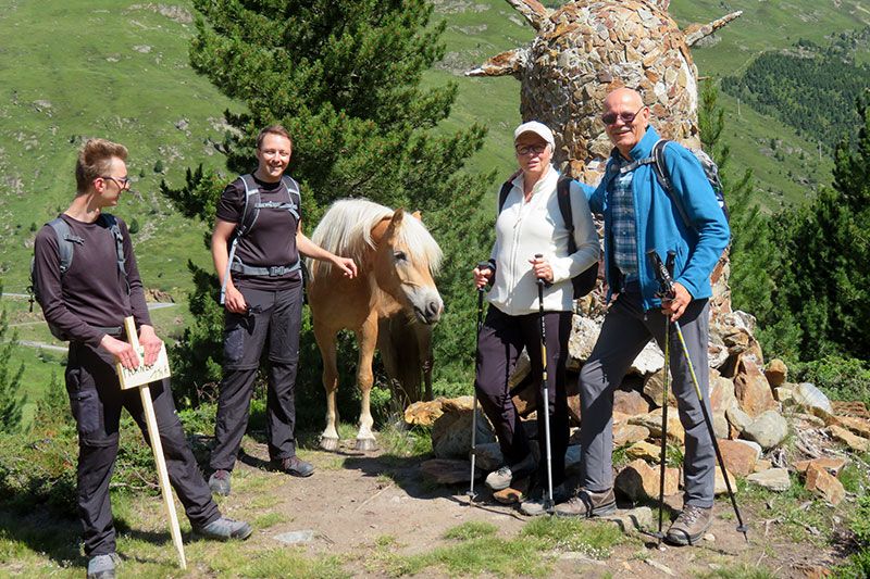 Wanderung Rofental Natur Gierwallihof Sommer